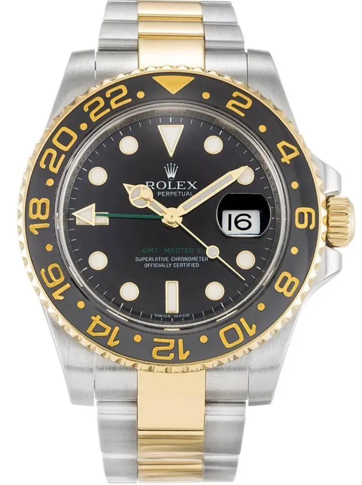 84FEE456-F175-58E2-4FCC-92F633700F9D Rolex GMT-Master II 40mm Black Dial 116713 - Image 1