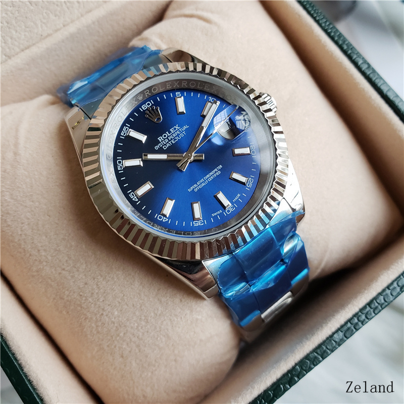ed5c4a58 Rolex Oyster Perpetual Datejust Blue Dial - Image 1