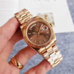 Rolex Oyster Perpetual Day-Date Brown Dial 39mm - Image 3