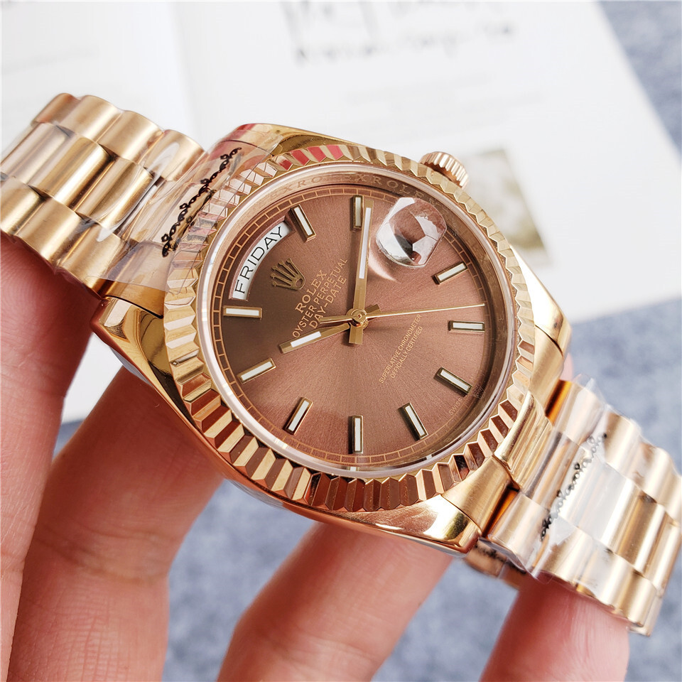 c3fd0214 Rolex Oyster Perpetual Day-Date Brown Dial 39mm - Image 1