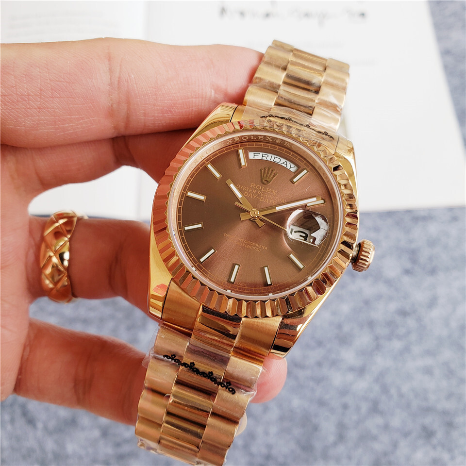 d34319fc Rolex Oyster Perpetual Day-Date Brown Dial 39mm - Image 1